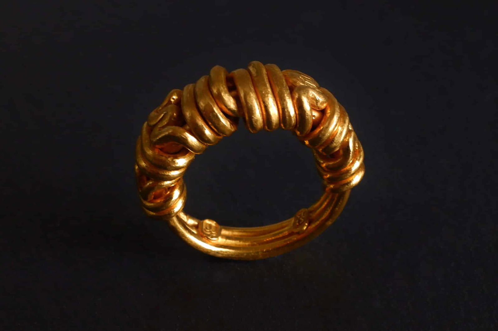Gold Puzzle Ring, 24k solid gold ring mens, chunky gold rings mens, ancient style rings for sale, roman gold ring singapore, Gem Gardener