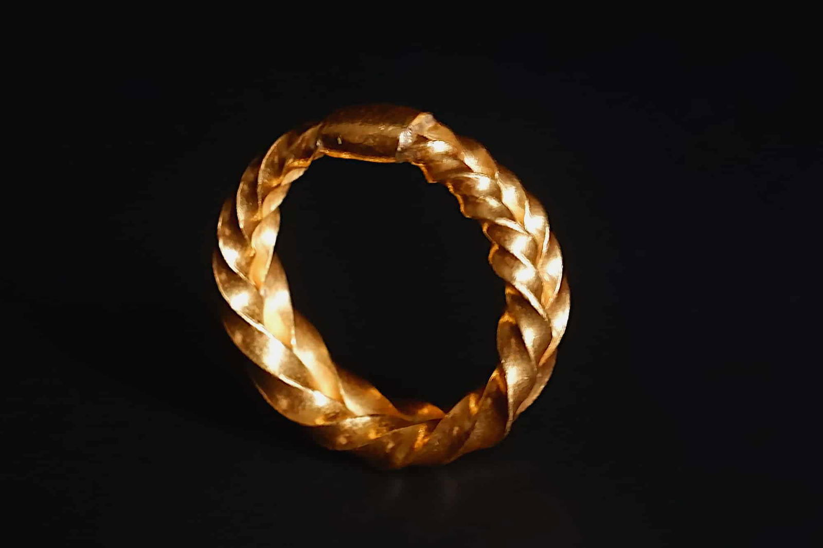 Thick Gold Twist Ring, solid gold thumb ring, wide gold twist ring, viking gold wedding ring, roman gold ring singapore, custom 24k gold ring, Gem Gardener