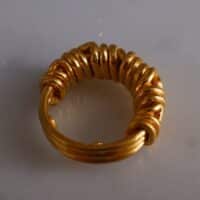 Gold Puzzle Ring, 24k solid gold ring mens, chunky gold rings mens, ancient style rings for sale, roman gold ring singapore, Gem Gardener