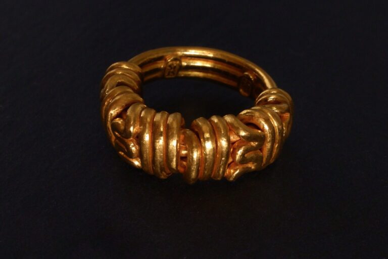 Gold Puzzle Ring, 24k solid gold ring mens, chunky gold rings mens, ancient style rings for sale, roman gold ring singapore, Gem Gardener