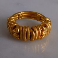 Gold Puzzle Ring, 24k solid gold ring mens, chunky gold rings mens, ancient style rings for sale, roman gold ring singapore, Gem Gardener