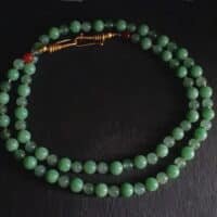 Long Jade Bead Necklace, long green jade bead necklace, extra long beaded necklace, chrysoprase jade bead necklace, chrysoprase beaded necklace, vintage jade beaded necklace, double strand beaded necklace gold, fine beaded gold necklace, gold beaded necklace with pendant, beaded jewellery singapore
