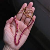 Burmese Ruby Necklace, burmese ruby necklace for sale, burma ruby necklace, ruby unheated jewelry, ruby jewellery singapore, vintage ruby necklace, ruby necklace singapore, Gem Gardener