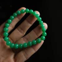 Green Jade Beaded Bracelet, barbara hutton jade, green jadeite jade beads bracelet, jade beads bracelet singapore, high quality jade beaded necklace
