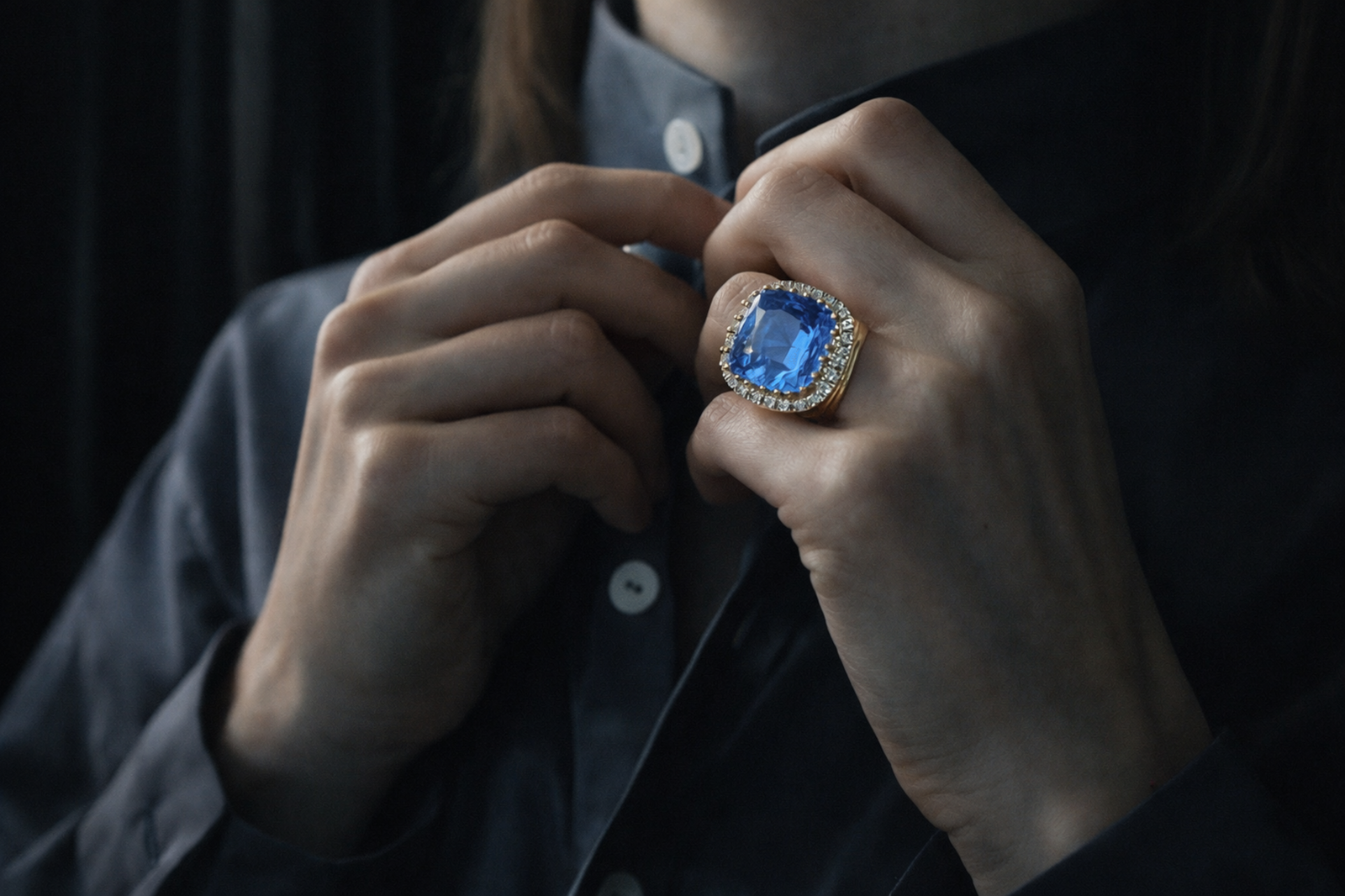 Cornflower Blue Ceylon Sapphire Ring, cushion blue sapphire ring, blue sapphire ring singapore, 10 carat blue sapphire, large blue sapphire ring, sapphire ring singapore, men's blue sapphire ring for sale
