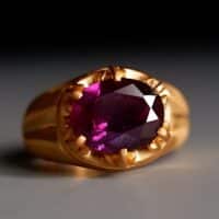 purple sapphire mens ring, renaissance style rings, medieval style jewelry, roman style gold rings, 24k solid gold ring mens, custom mens ring maker, SIJS, Gem Gardener