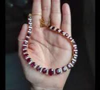 unheated ruby necklace yellow gold video