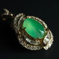 jade and diamond pendant, jade pendant singapore, vintage jade pendant for sale, antique chinese jade jewelry for sale, light green jade pendant, jadeite pendant cabochon, chinese jade pendant, Gem Gardener