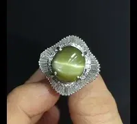 Cat's Eye Chrysoberyl Ring, cats eye diamond ring, cat's eye engagement ring, cat eye stone ring, cats eye diamond chrysoberyl, cat eye stone singapore, Gem Gardener