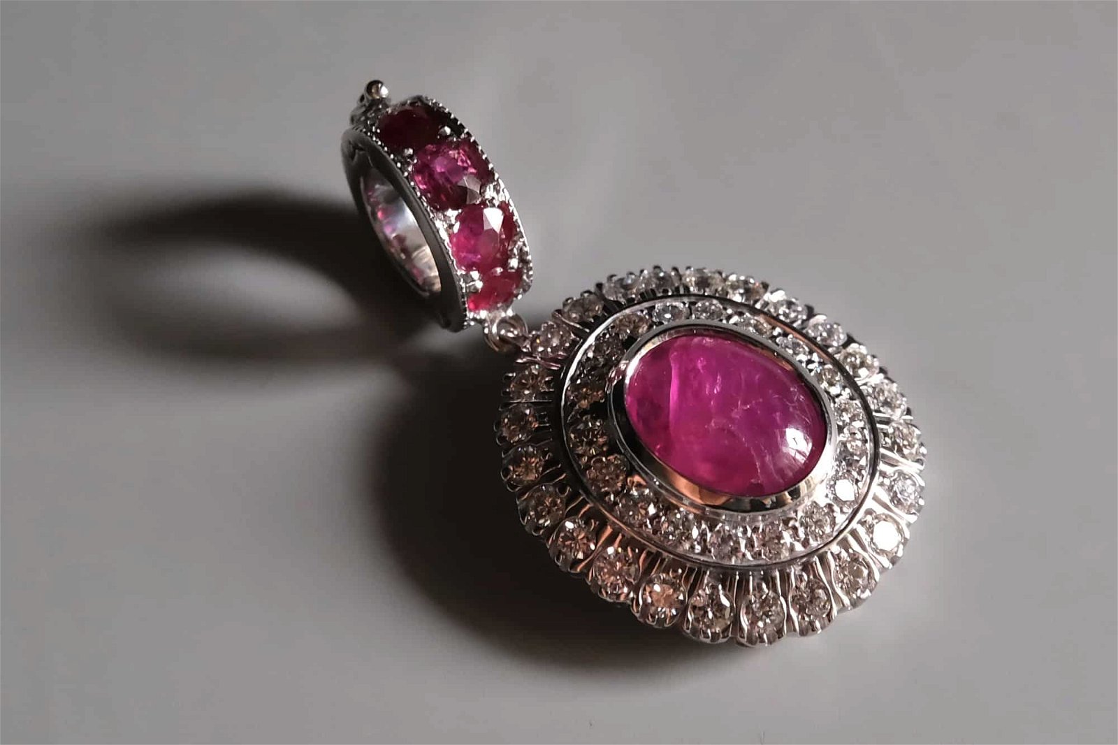 antique ruby pendant, ruby cabochon pendant, vintage ruby pendant, red ruby pendant, natural ruby pendant gold, ruby pendant singapore, unheated ruby, Gem Gardener