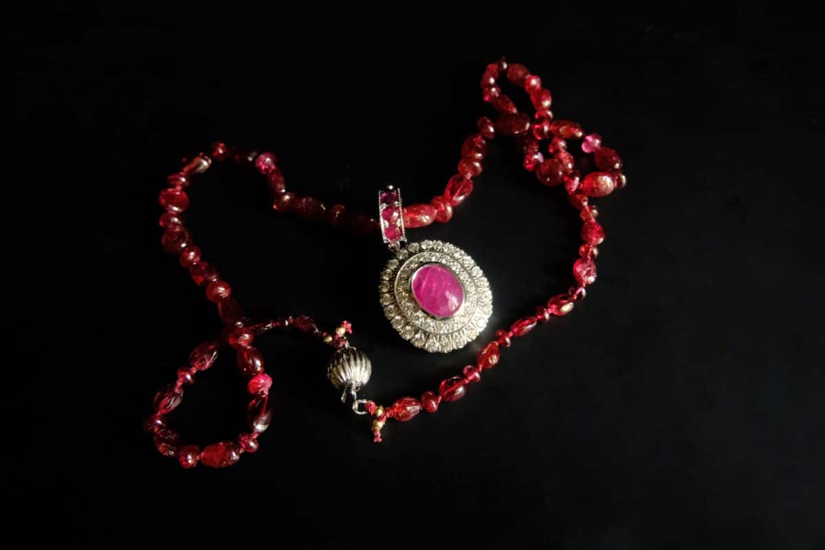 antique ruby pendant, ruby pendant antique, ruby cabochon pendant, vintage ruby pendant, red ruby pendant, natural ruby pendant gold, ruby pendant singapore, unheated ruby, Gem Gardener