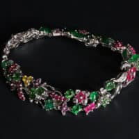 vintage jade bracelet, vintage jade jewelry for sale, chinese jade bracelet, jade and diamond bracelet, tutti frutti gemstone bracelet, ruby jade bracelet, jade jewellery singapore, Gem Gardener