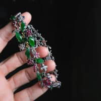 vintage jade bracelet, vintage jade jewelry for sale, chinese jade bracelet, jade and diamond bracelet, tutti frutti gemstone bracelet, ruby jade bracelet, jade jewellery singapore, Gem Gardener