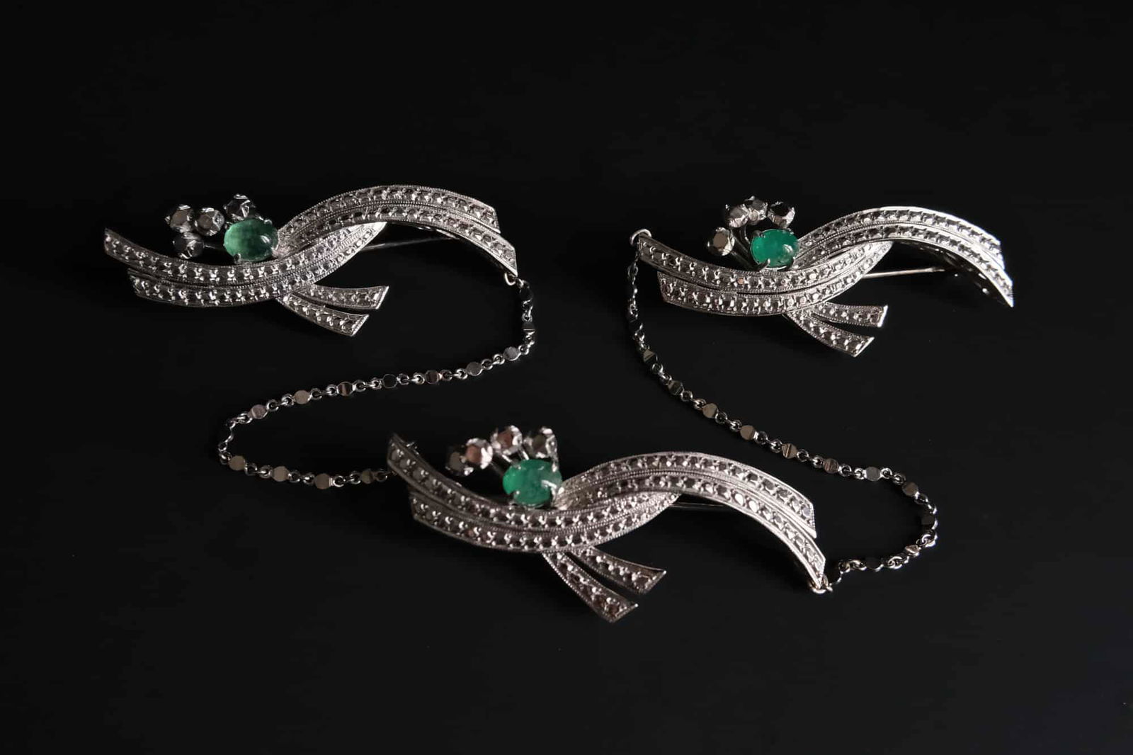 Kerosang Brooch, peranakan brooch singapore, white gold brooch, kerongsang brooch pin, antique peranakan jewellery, Gem Gardener
