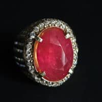 mens large ruby ring, mens ruby rings for sale, large vintage ruby ring, large natural ruby ring, mens ring singapore, unheated ruby ring, ruby mens rings etsy, ruby ring singapore, Gem Gardener