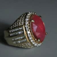 mens large ruby ring, mens ruby rings for sale, large vintage ruby ring, large natural ruby ring, mens ring singapore, unheated ruby ring, ruby mens rings etsy, ruby ring singapore, Gem Gardener