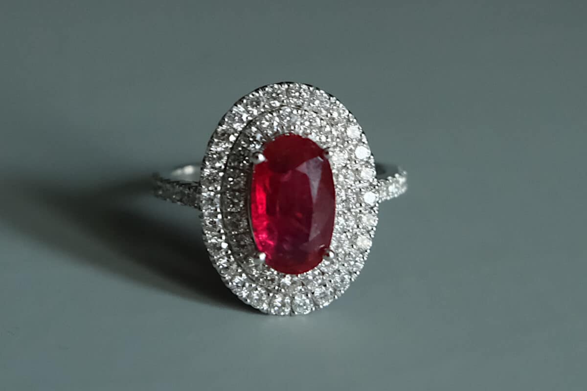 Dainty Red Ruby Ring White Gold, ruby ring sinapore, unheated ruby ring, ruby jewellery singapore, small ruby rings for women, natural ruby ring price, african ruby ring white gold, Gem Gardener