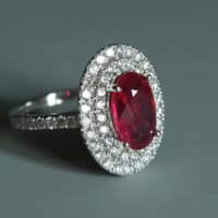 Dainty Red Ruby Ring White Gold, ruby ring sinapore, unheated ruby ring, ruby jewellery singapore, small ruby rings for women, natural ruby ring price, african ruby ring white gold, Gem Gardener
