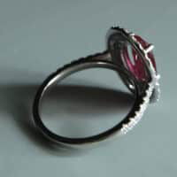 Dainty Red Ruby Ring White Gold, ruby ring sinapore, unheated ruby ring, ruby jewellery singapore, small ruby rings for women, natural ruby ring price, african ruby ring white gold, Gem Gardener