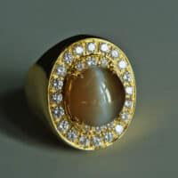 mens vintage cats eye ring, cats eye mens ring for sale, vintage rings for men, mens ring singapore, cat eye stone mens ring, cat's eye ring singapore