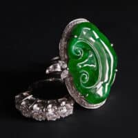 Imperial Green Jade Ring, imperial green jadeite, imperial green jadeite for sale, old mine jadeite, 老坑, 老坑翡翠, jade pendant singapore, fine jade jewelry hong kong, Gem Gardener