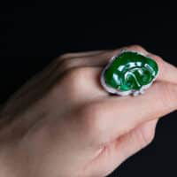 Imperial Green Jade Ring, imperial green jadeite, imperial green jadeite for sale, old mine jadeite, 老坑, 老坑翡翠, jade pendant singapore, fine jade jewelry hong kong, Gem Gardener