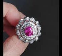 burma unehated pink sapphire ring video