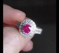 petit burmese ruby ring unheated video