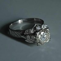 vintage platinum diamond ring, antique platinum diamond ring, diamond ring singapore, 1.5ct diamond ring, mid century diamond ring for sale, antique jewellery singapore, vintage rings singapore, vintage engagement ring singapore, Gem Gardener
