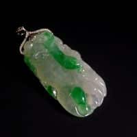 carved jade pendant, translucent jade pendant, carved jade pendants for sale, jade pendant singapore, fine jade jewelry hong kong, green jadeite carved pendant, Gem Gardener