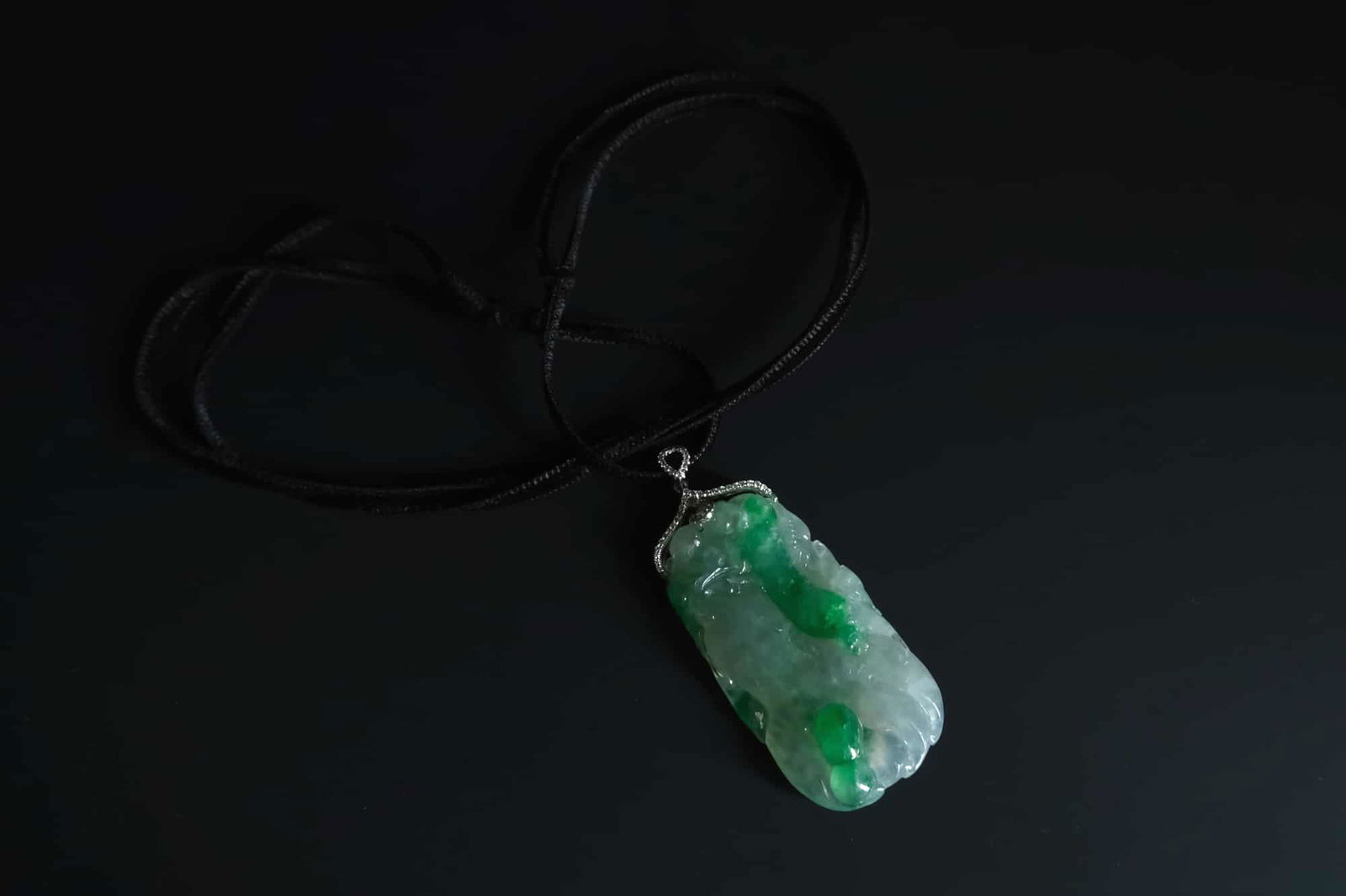 carved jade pendant, translucent jade pendant, carved jade pendants for sale, jade pendant singapore, fine jade jewelry hong kong, green jadeite carved pendant, Gem Gardener