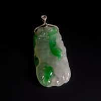 carved jade pendant, translucent jade pendant, carved jade pendants for sale, jade pendant singapore, fine jade jewelry hong kong, green jadeite carved pendant, Gem Gardener