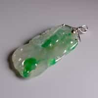 carved jade pendant, translucent jade pendant, carved jade pendants for sale, jade pendant singapore, fine jade jewelry hong kong, green jadeite carved pendant, Gem Gardener