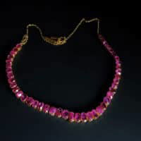 30ctw Burmese Ruby YG Necklace 1