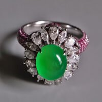 Icy Green Jadeite, icy jadeite ring,ice jade ring, Glassy Jadeite, icy jade engagement ring, icy green jade, jadeite ring singapore, Jade jewellery singapore, high quality jade jewelry, Gem Garrdener
