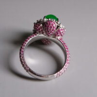 Icy Green Jadeite, icy jadeite ring,ice jade ring, Glassy Jadeite, icy jade engagement ring, icy green jade, jadeite ring singapore, Jade jewellery singapore, high quality jade jewelry, Gem Garrdener