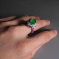 Icy Green Jadeite, icy jadeite ring,ice jade ring, Glassy Jadeite, icy jade engagement ring, icy green jade, jadeite ring singapore, Jade jewellery singapore, high quality jade jewelry, Gem Garrdener