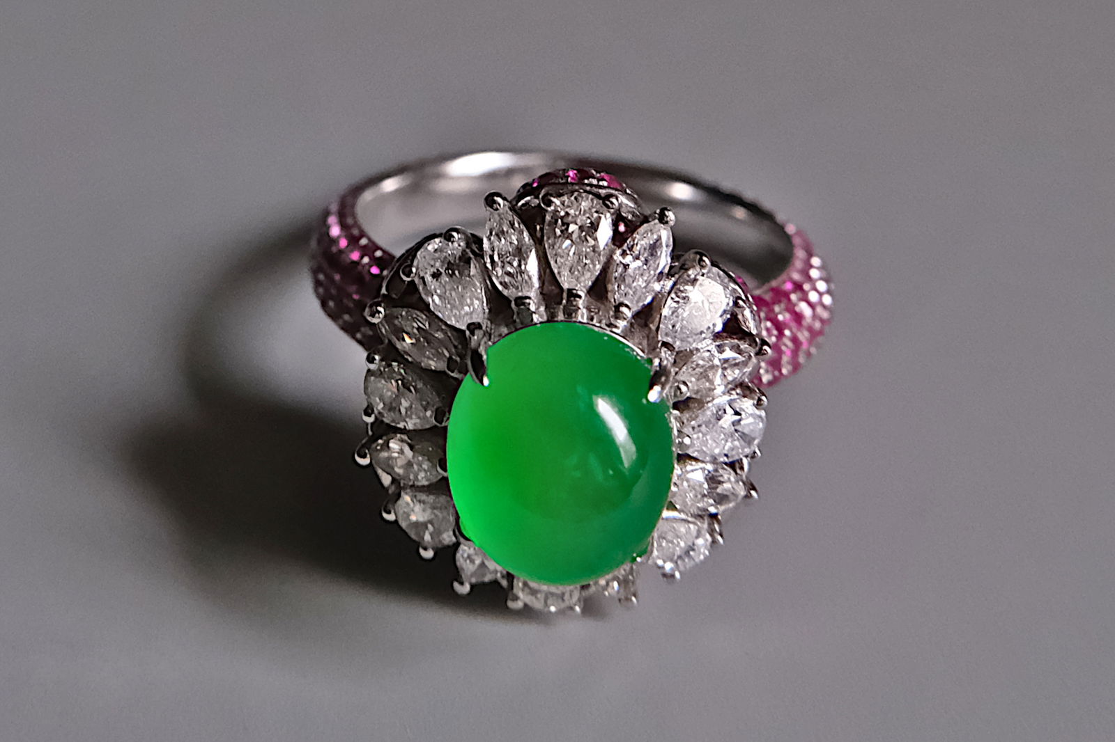 Icy Green Jadeite, icy jadeite ring,ice jade ring, Glassy Jadeite, icy jade engagement ring, icy green jade, jadeite ring singapore, Jade jewellery singapore, high quality jade jewelry, Gem Garrdener