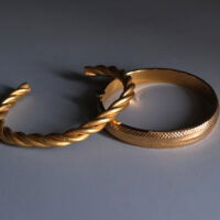 Solid Gold Cuff Bangle, gold twisted cuff bangle, 24k Gold Bangle Bracelet, gold bangle antique bracelet, antique gold chinese jewelry, 24k antique gold, antique gold bangles for sale, chinese 24k gold bangle, antique peranakan jewellery, Gem Gardener