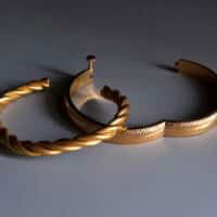 Solid Gold Cuff Bangle, gold twisted cuff bangle, 24k Gold Bangle Bracelet, gold bangle antique bracelet, antique gold chinese jewelry, 24k antique gold, antique gold bangles for sale, chinese 24k gold bangle, antique peranakan jewellery, Gem Gardener