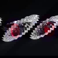 unheated ruby ring, oval ruby ring, natural unheated untreated ruby, ruby ring singapore, ruby engagement ring with diamonds, ruby engagement ring singapore, ruby halo rings for sale, Gem Gardener
