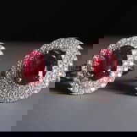 unheated ruby ring, oval ruby ring, natural unheated untreated ruby, ruby ring singapore, ruby engagement ring with diamonds, ruby engagement ring singapore, ruby halo rings for sale, Gem Gardener