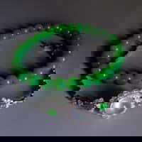 玻璃种 Glassy Icy White Jade Bracelet 18k