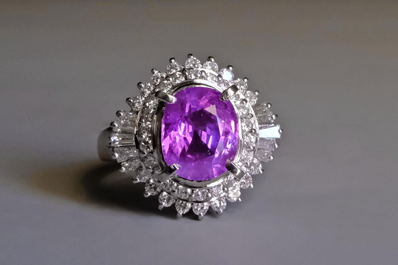 purple sapphire ring, purple pink sapphire ring, burma sapphire ring, unheated purple sapphire ring, burmese sapphire engagement ring, purplish pink sapphire price, purple sapphire engagement rings, engagement ring singapore, Gem Gardener