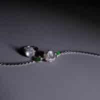 Icy Jadeite Ring, icy jadeite ring, jade engagement rings with diamonds, icy jade engagement ring, white jade singapore, ice jade jewelry for sale, glassy jadeite, jadeite jade rings for sale, jade rings singapore, Gem Gardener