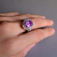 purple sapphire ring, purple pink sapphire ring, burma sapphire ring, unheated purple sapphire ring, burmese sapphire engagement ring, purplish pink sapphire price, purple sapphire engagement rings, engagement ring singapore, Gem Gardener