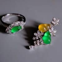 玻璃种, glassy jadeite, glass jadeite burma, icy green jade pendant, icy jade ring, ice jade jewelry for sale, 冰种翡翠, jade jewellery singapore, Gem Gardener
