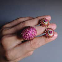 Large Ruby Stud Earrings, ruby stud earrings gold, Burmese Ruby Stud Earrings, antique burmese ruby jewelry, antique burmese rubies, ruby and diamond earrings, ruby earrings singapore, antique ruby jewellery, ruby unheated jewelry, Gem Gardener