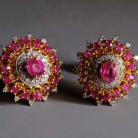 Large Ruby Stud Earrings, ruby stud earrings gold, Burmese Ruby Stud Earrings, antique burmese ruby jewelry, antique burmese rubies, ruby and diamond earrings, ruby earrings singapore, antique ruby jewellery, ruby unheated jewelry, Gem Gardener