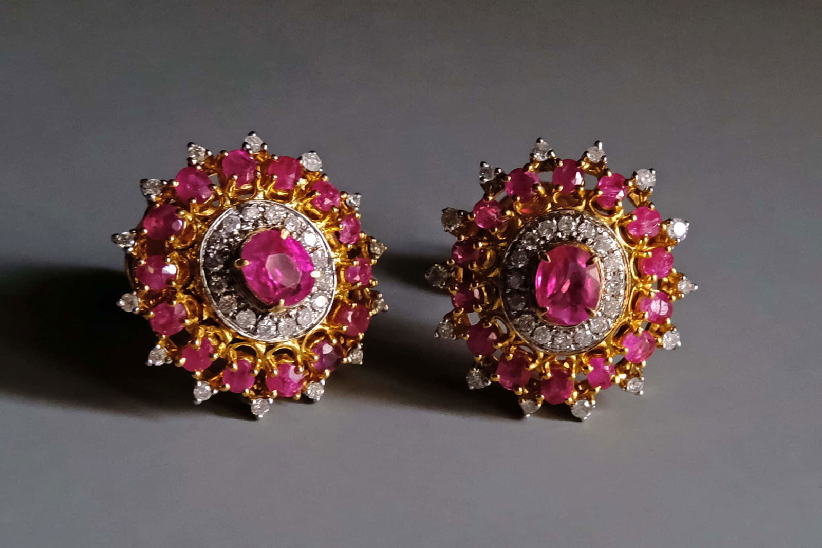 Large Ruby Stud Earrings, ruby stud earrings gold, Burmese Ruby Stud Earrings, antique burmese ruby jewelry, antique burmese rubies, ruby and diamond earrings, ruby earrings singapore, antique ruby jewellery, ruby unheated jewelry, Gem Gardener